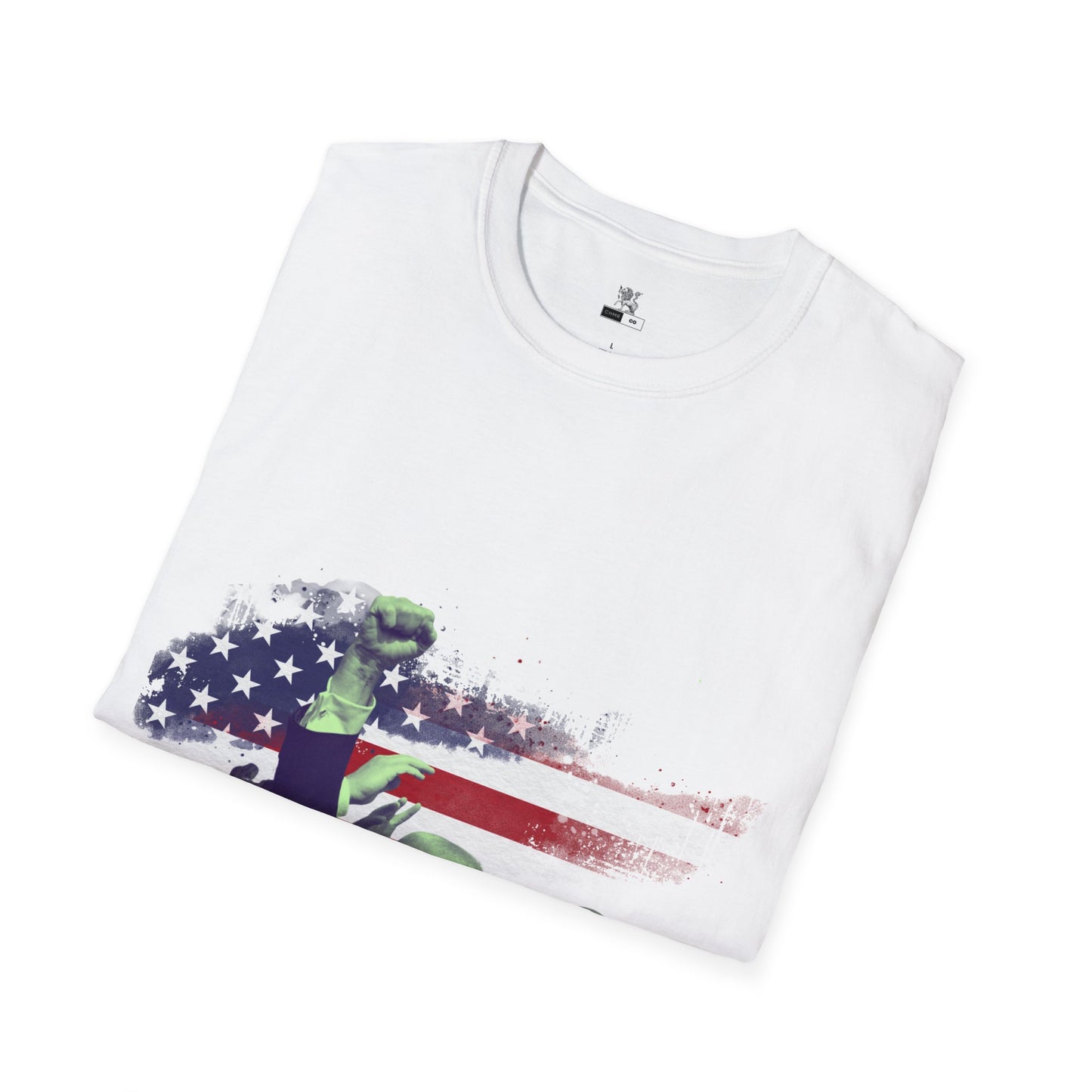 Defiant Leader "FIGHT!" Tee | Patriotic Survivor 2024 Campaign Shirt | Conservative Hero Resilience Apparel