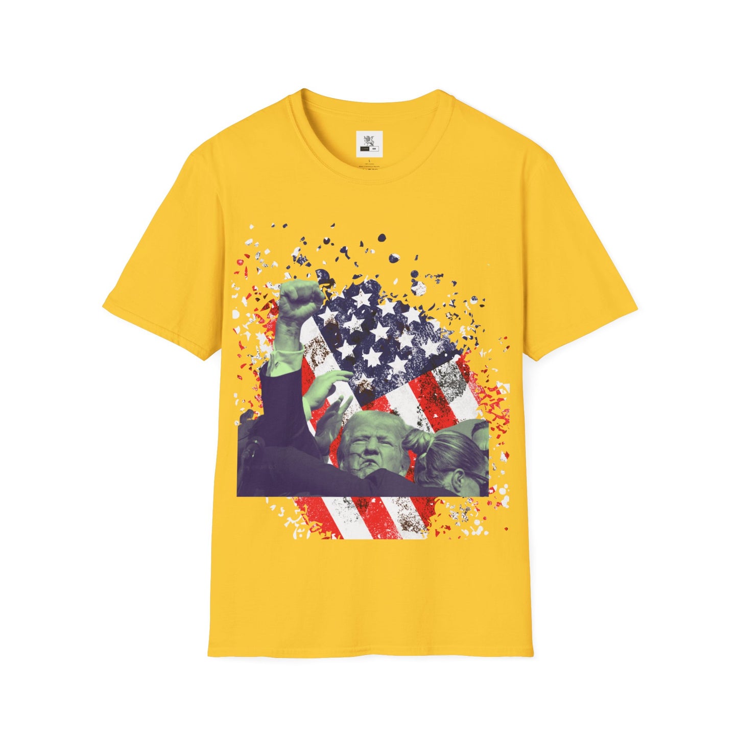 Trump FIGHT Trump 2024 DEFIANT t-shirt Donald Trump supporter Republican Political party T-shirt POTUS T-shirt Vote 45-47 Shirt Unisex Softstyle T-Shirt