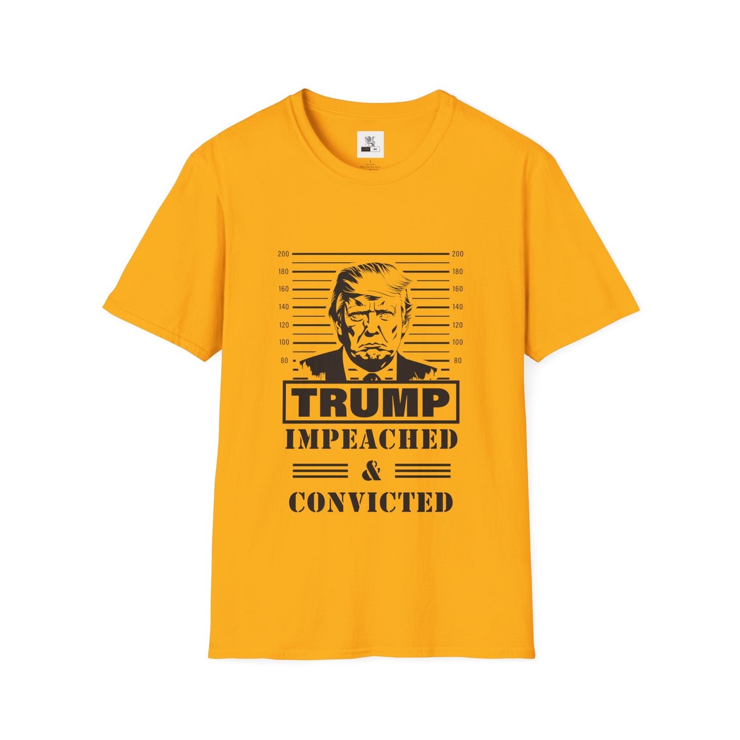 Politcal T-shirt, Donald Trump Shirt, Trump Mugshot Tee, Trump Legend Shirt, Trump's Mug Shot, Unisex Softstyle T-Shirt