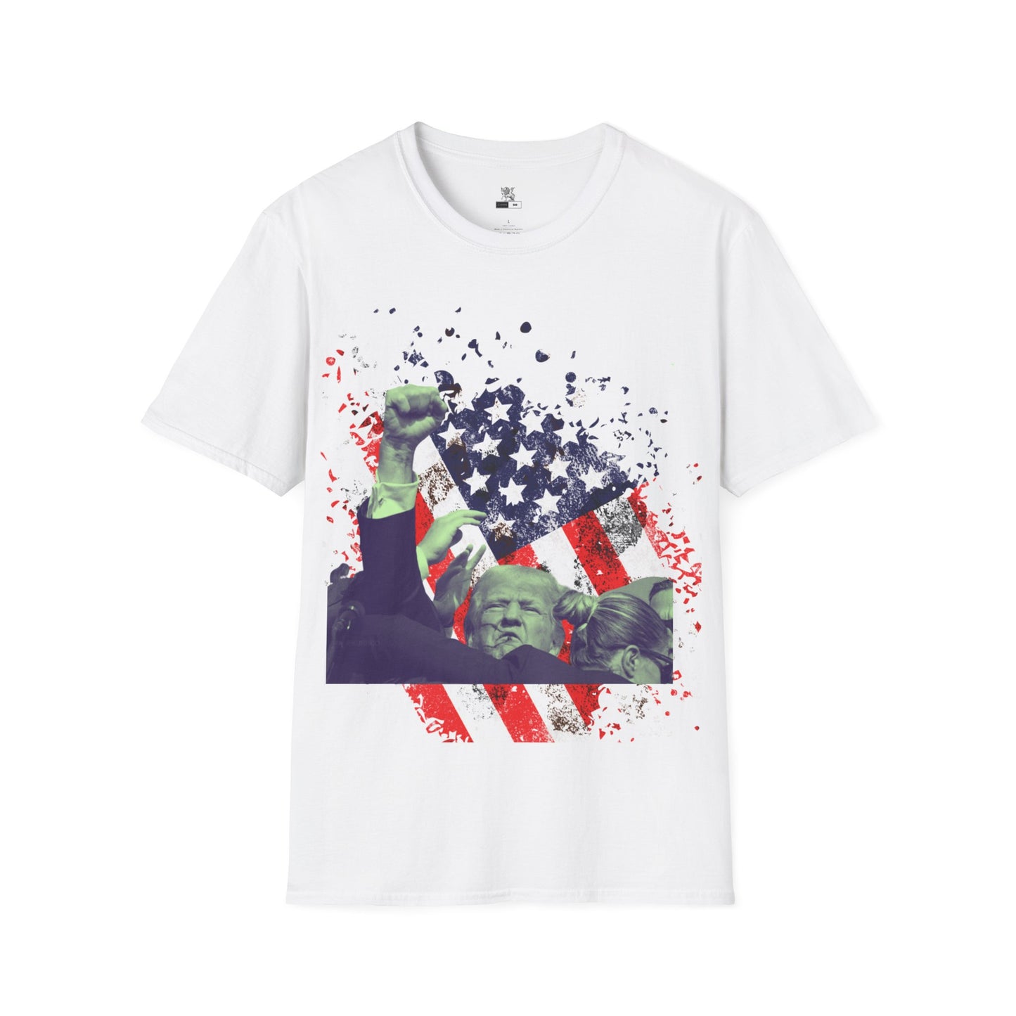 Trump FIGHT Trump 2024 DEFIANT t-shirt Donald Trump supporter Republican Political party T-shirt POTUS T-shirt Vote 45-47 Shirt Unisex Softstyle T-Shirt