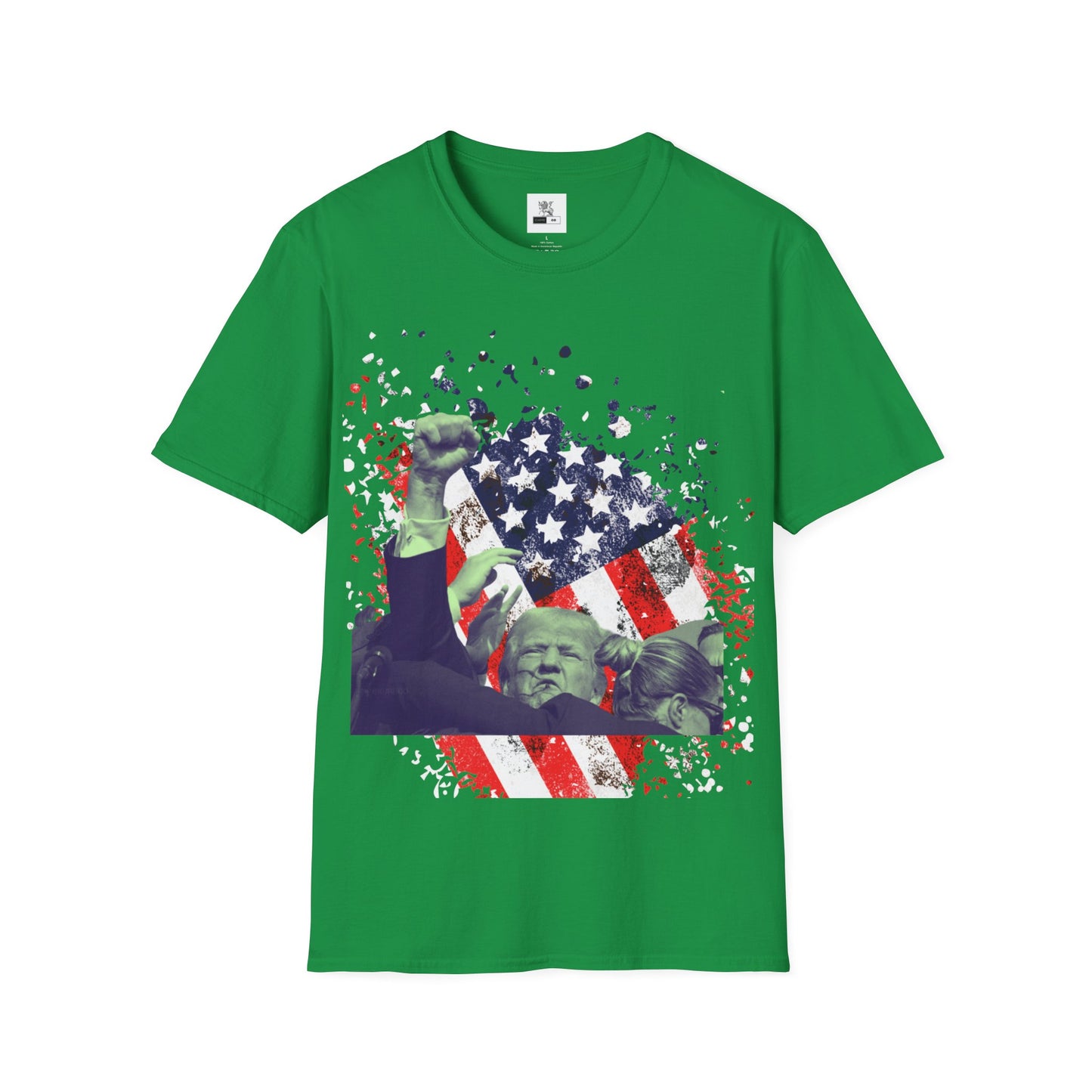 Trump FIGHT Trump 2024 DEFIANT t-shirt Donald Trump supporter Republican Political party T-shirt POTUS T-shirt Vote 45-47 Shirt Unisex Softstyle T-Shirt