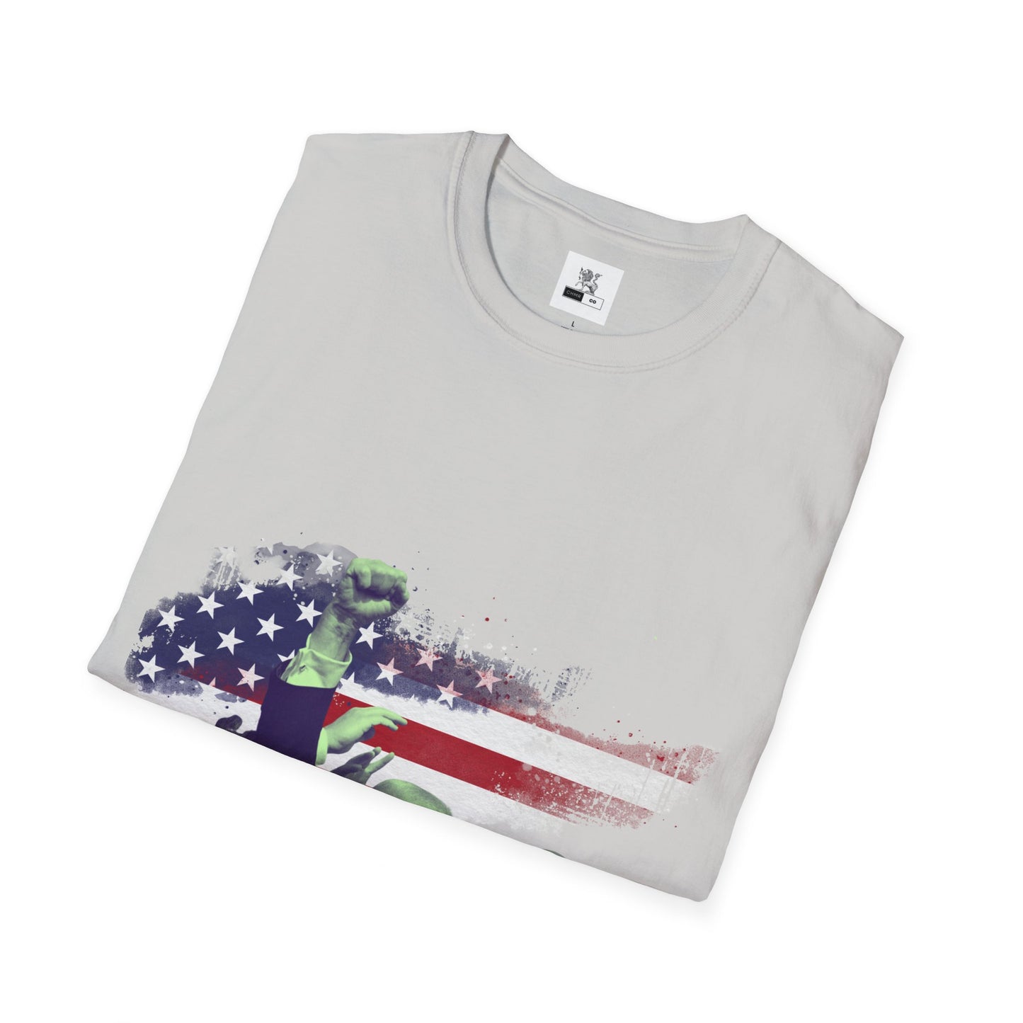 Defiant Leader "FIGHT!" Tee | Patriotic Survivor 2024 Campaign Shirt | Conservative Hero Resilience Apparel