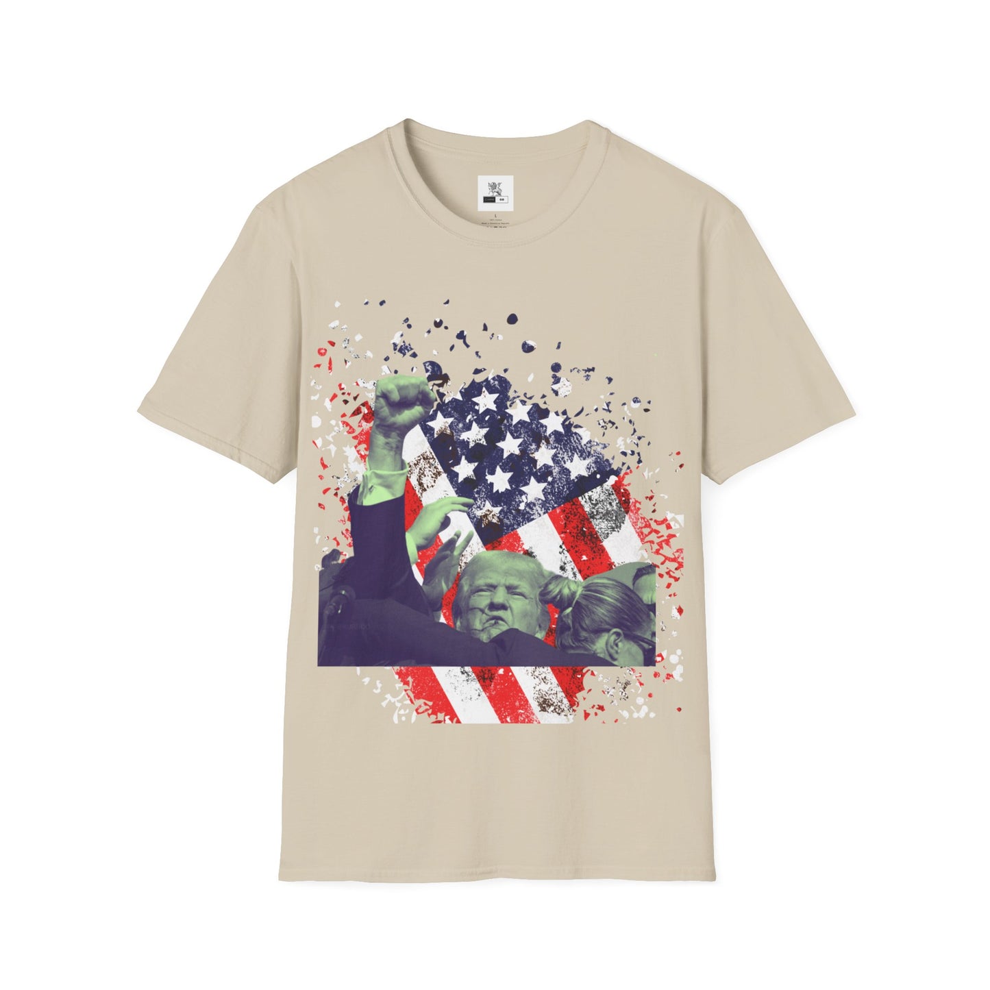 Trump FIGHT Trump 2024 DEFIANT t-shirt Donald Trump supporter Republican Political party T-shirt POTUS T-shirt Vote 45-47 Shirt Unisex Softstyle T-Shirt