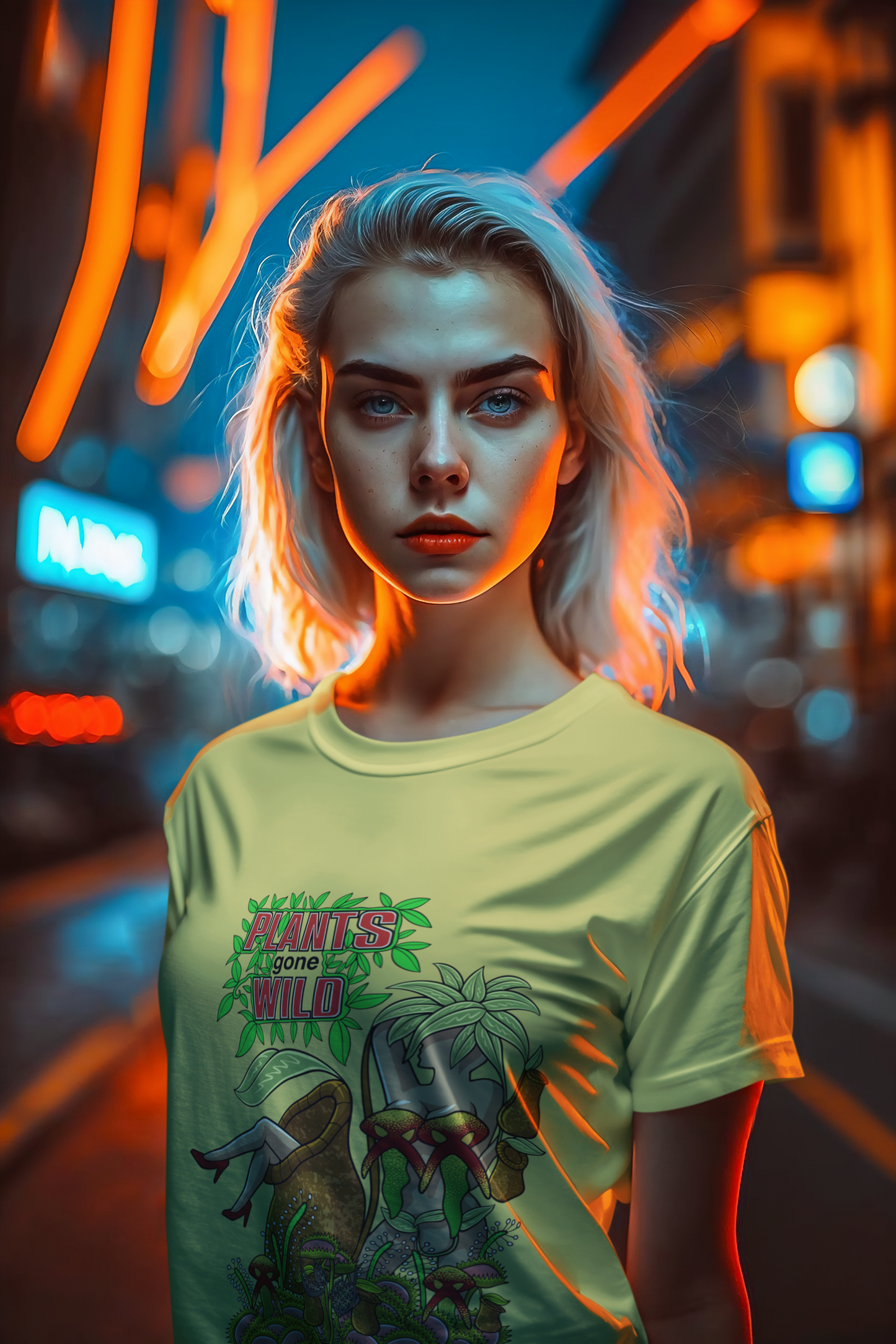 Seductive Flora Plants gone Wild, Carnivorous Plants unleashed with a voluptuous twist. Unisex Softstyle T-Shirt