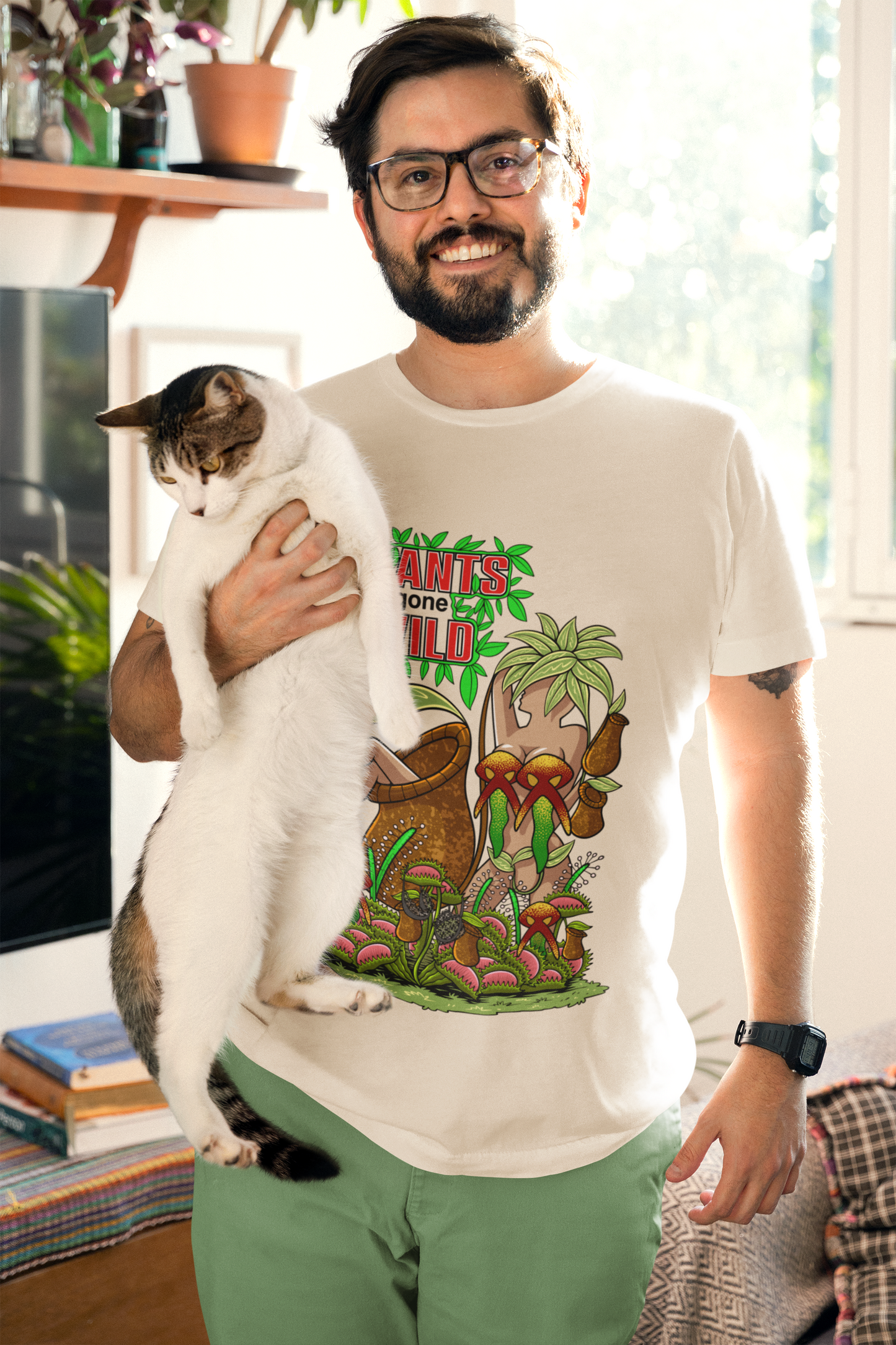 Seductive Flora Plants gone Wild, Carnivorous Plants unleashed with a voluptuous twist. Unisex Softstyle T-Shirt