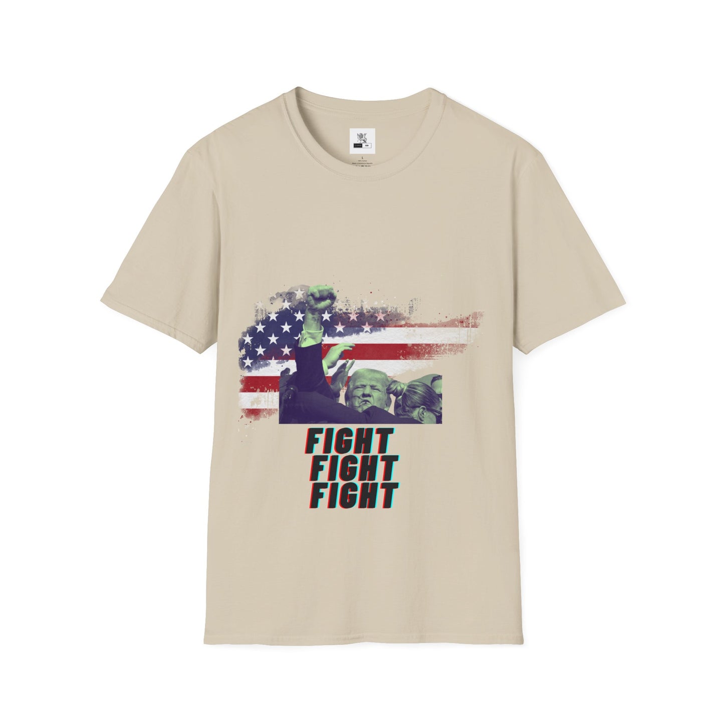 Defiant Leader "FIGHT!" Tee | Patriotic Survivor 2024 Campaign Shirt | Conservative Hero Resilience Apparel