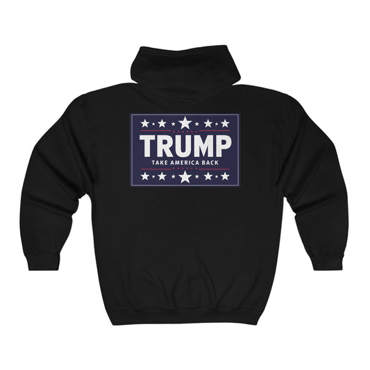 Trump 2024 Sweater, Take America Back Trump,President Trump sweater ,Make Liberals Cry zipup,Trump Rally hoodie , Trump 2024 Shirt Full Zip Hooded Sweatshirt