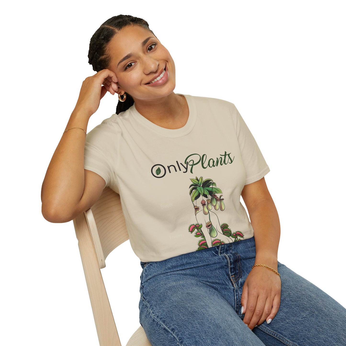 OnlyPlants Lightweight T-Shirt - A Must-Have for Every Plant Lover & Nepenthes Fanatic, Carnivorous Tee | Soft Breathable Cotton