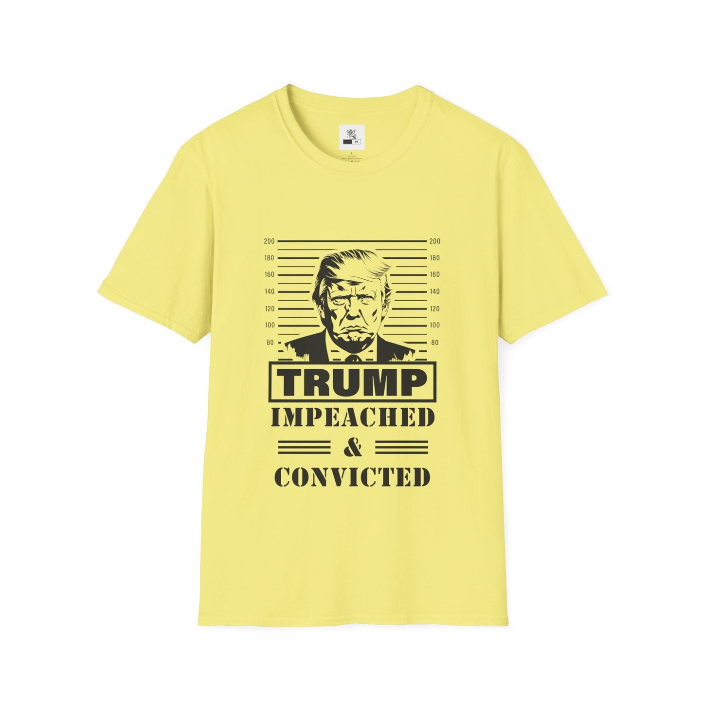 Politcal T-shirt, Donald Trump Shirt, Trump Mugshot Tee, Trump Legend Shirt, Trump's Mug Shot, Unisex Softstyle T-Shirt