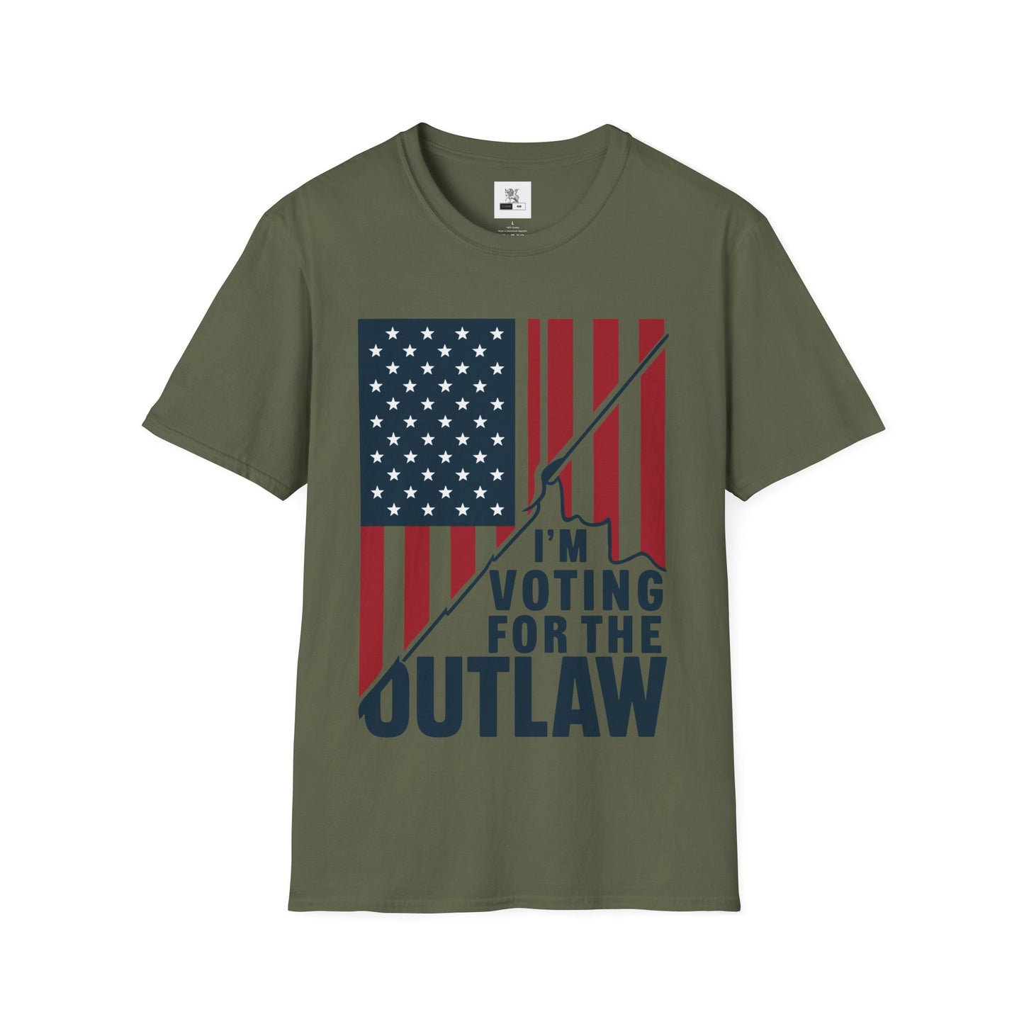 Trump Outlaw Shirt Trump 2024 MAGA t-shirt Donald Trump supporter Republican Political party T-shirt POTUS T-shirt Vote 45-47 Shirt Unisex Softstyle T-Shirt