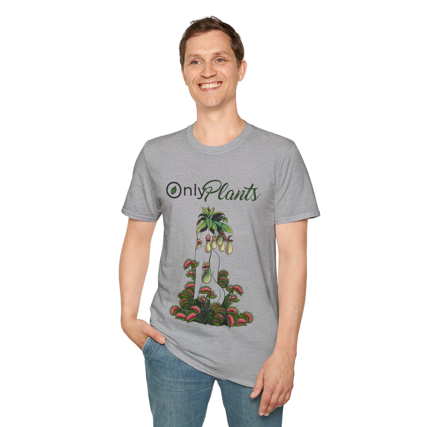 OnlyPlants Lightweight T-Shirt - A Must-Have for Every Plant Lover & Nepenthes Fanatic, Carnivorous Tee | Soft Breathable Cotton