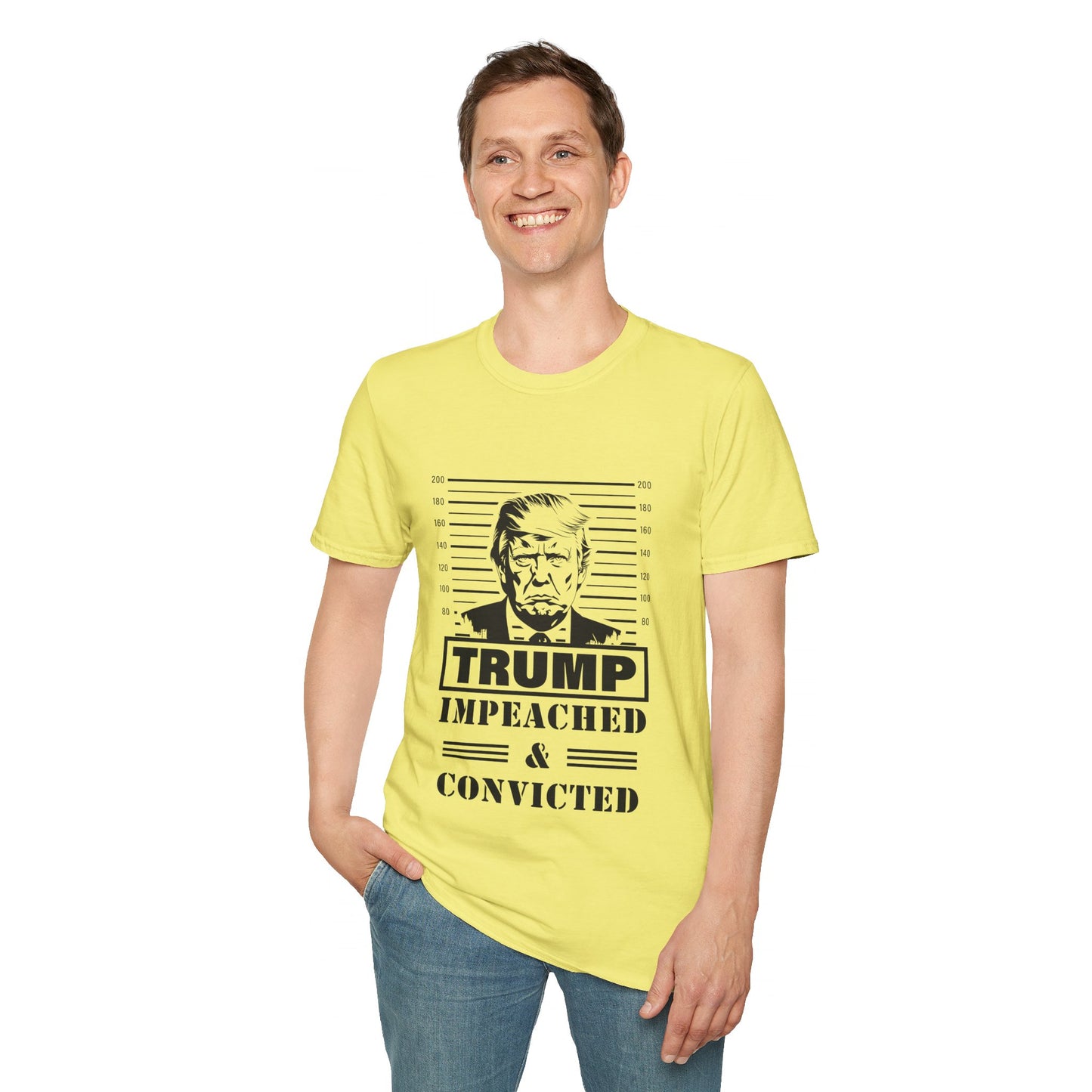 Politcal T-shirt, Donald Trump Shirt, Trump Mugshot Tee, Trump Legend Shirt, Trump's Mug Shot, Unisex Softstyle T-Shirt