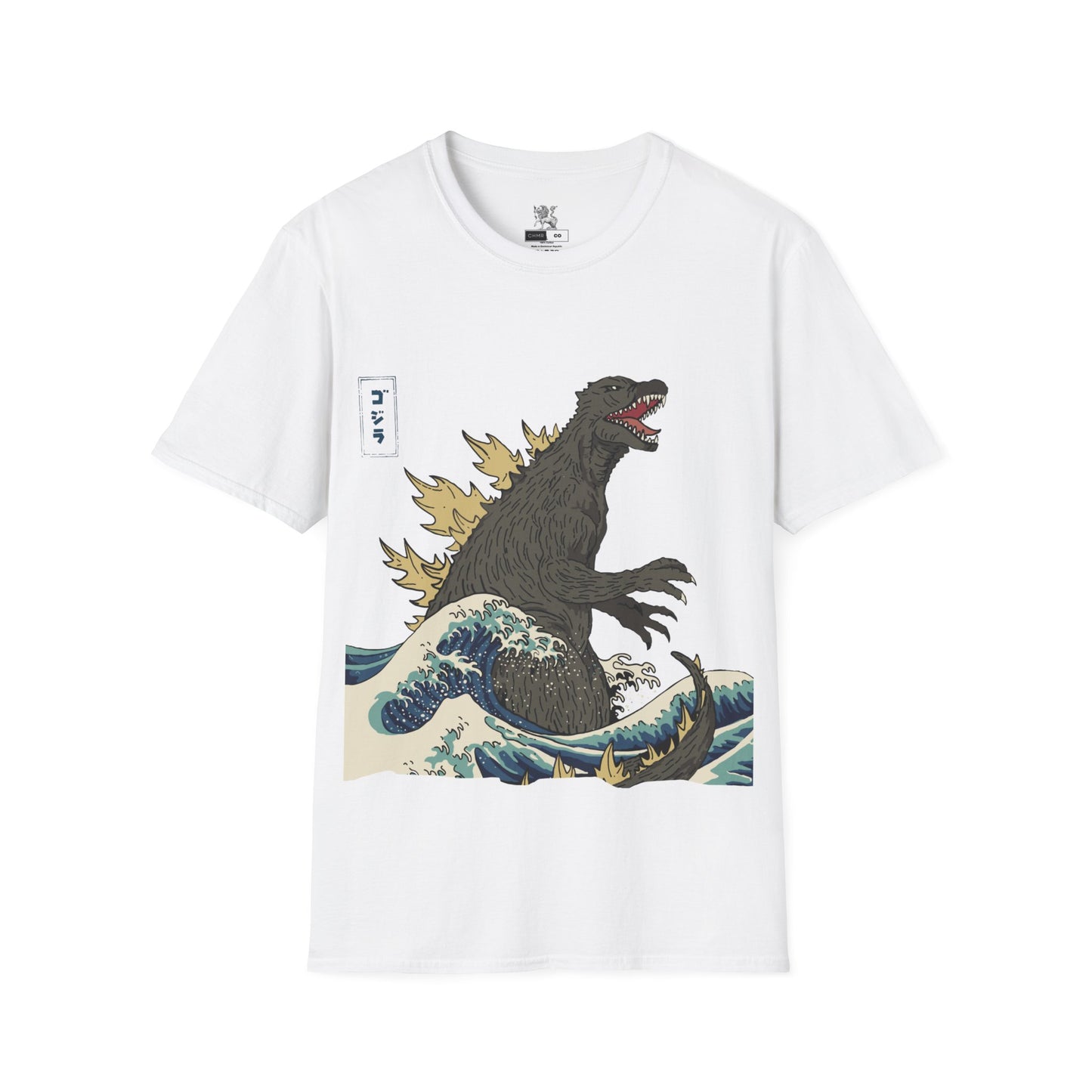 Vintage Japanese Godzilla Great Wave T-Shirt, Godzilla and the Wave Youth Shirt, Godzilla King of the Monsters Adult Youth Kids Shirt