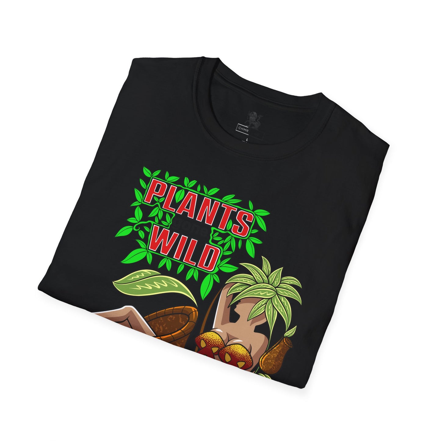 Seductive Flora Plants gone Wild, Carnivorous Plants unleashed with a voluptuous twist. Unisex Softstyle T-Shirt