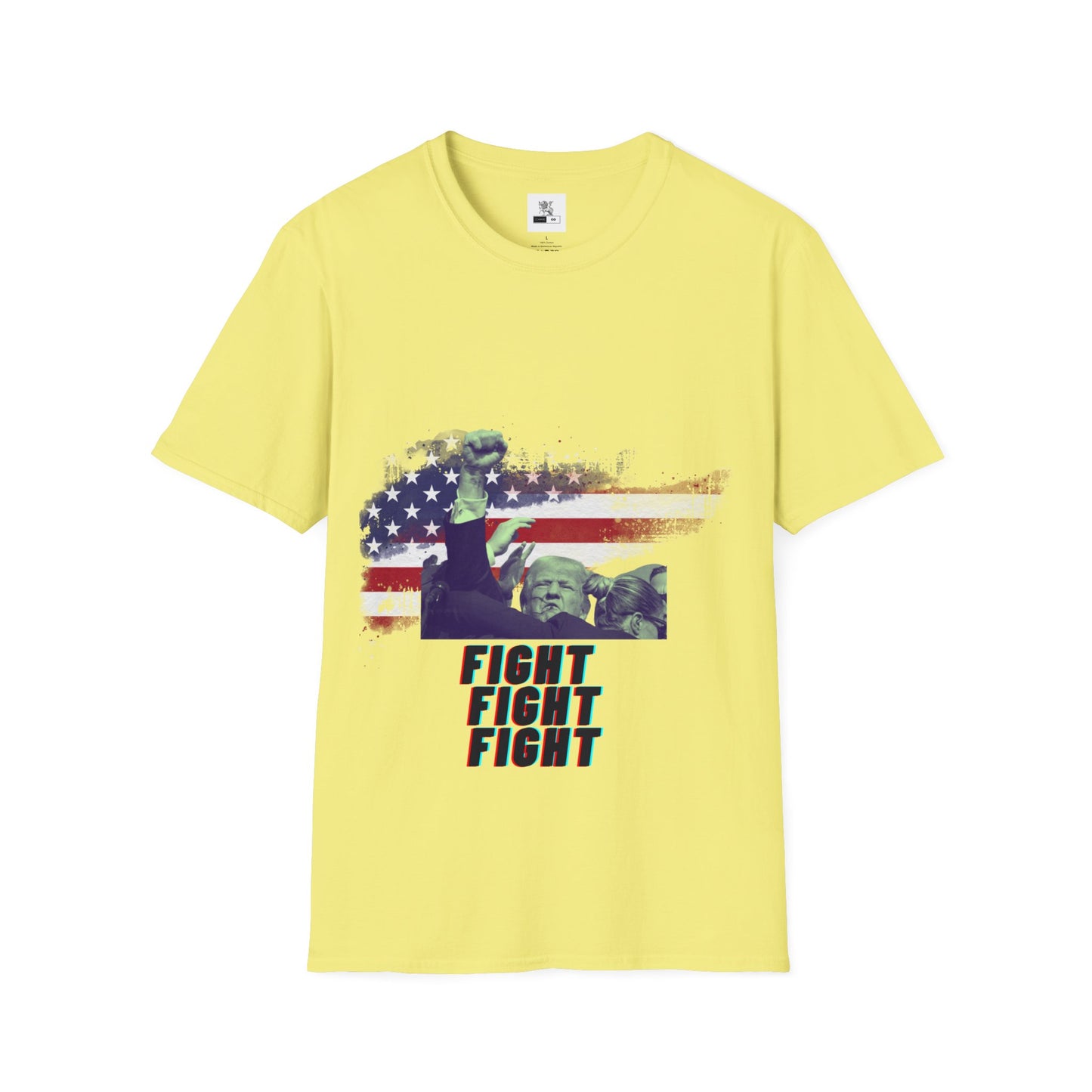 Defiant Leader "FIGHT!" Tee | Patriotic Survivor 2024 Campaign Shirt | Conservative Hero Resilience Apparel