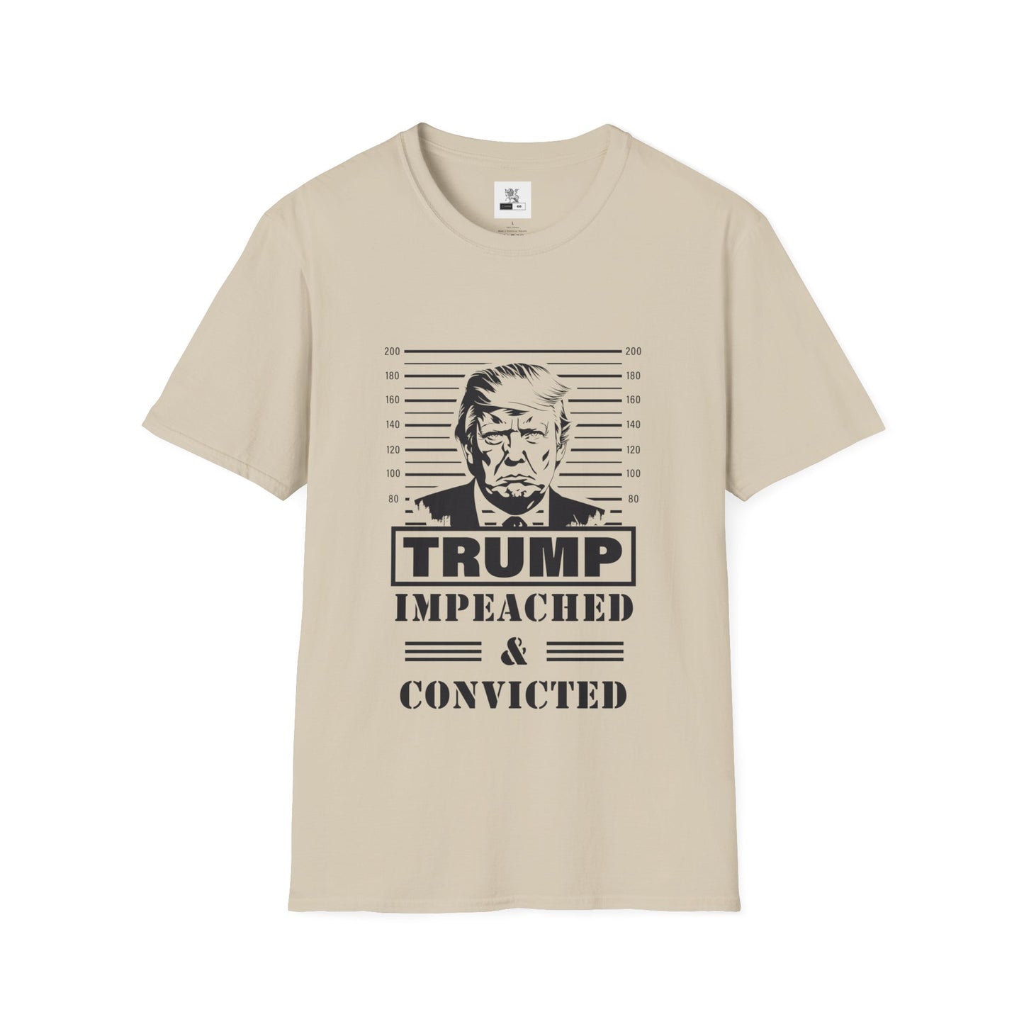 Politcal T-shirt, Donald Trump Shirt, Trump Mugshot Tee, Trump Legend Shirt, Trump's Mug Shot, Unisex Softstyle T-Shirt