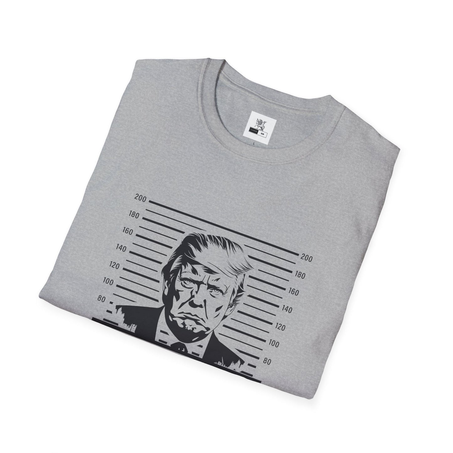 Politcal T-shirt, Donald Trump Shirt, Trump Mugshot Tee, Trump Legend Shirt, Trump's Mug Shot, Unisex Softstyle T-Shirt