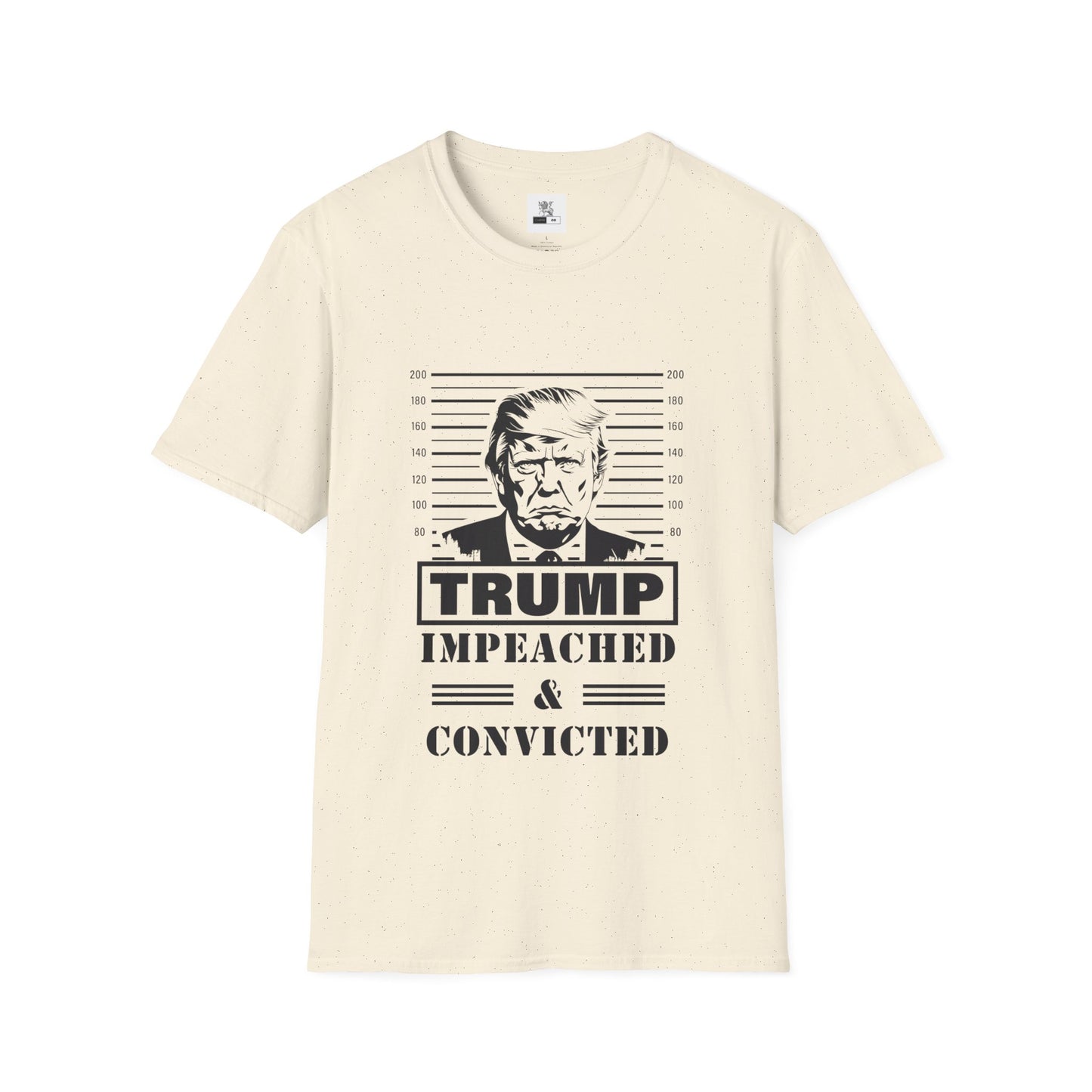 Politcal T-shirt, Donald Trump Shirt, Trump Mugshot Tee, Trump Legend Shirt, Trump's Mug Shot, Unisex Softstyle T-Shirt