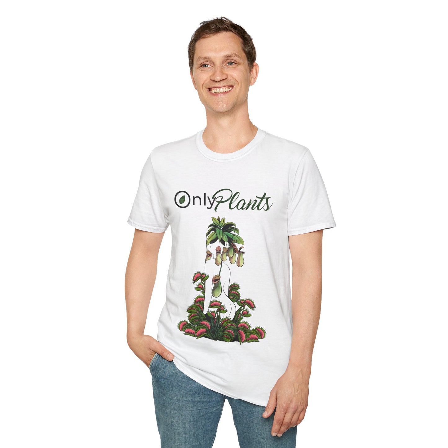 OnlyPlants Lightweight T-Shirt - A Must-Have for Every Plant Lover & Nepenthes Fanatic, Carnivorous Tee | Soft Breathable Cotton