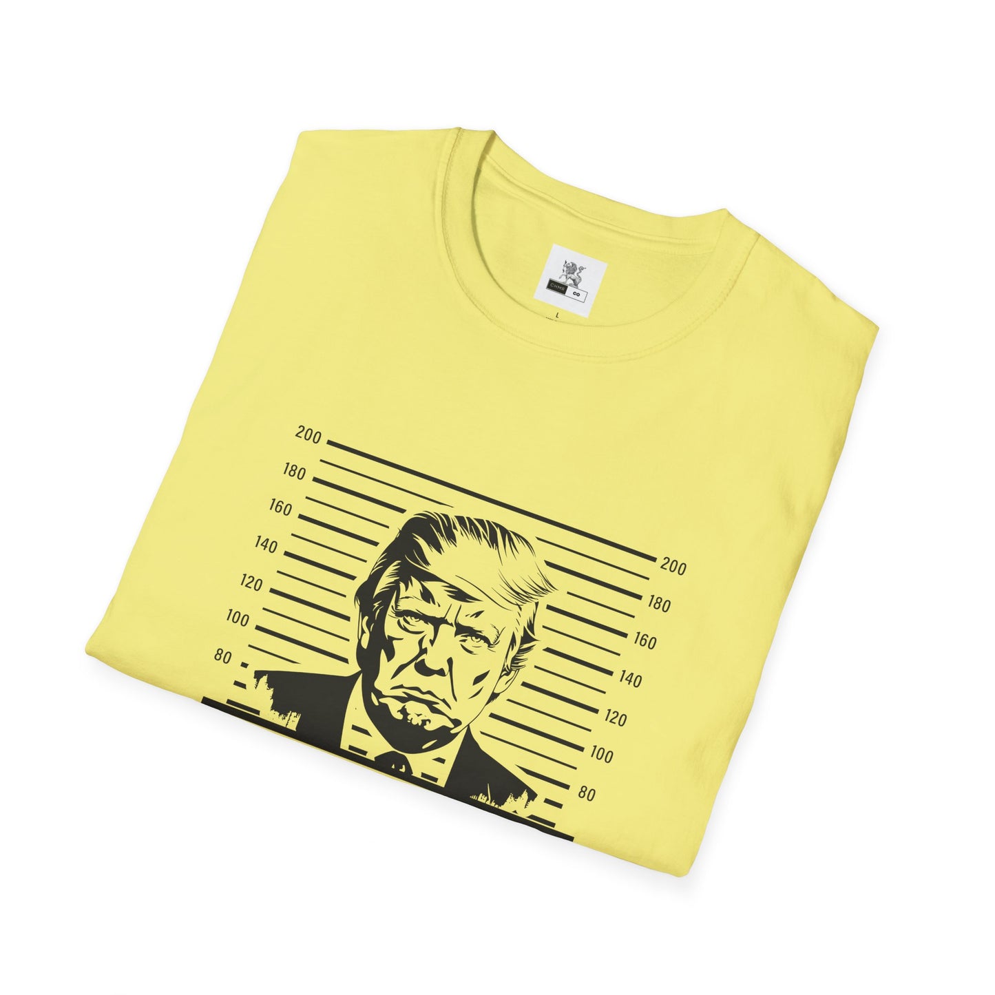 Politcal T-shirt, Donald Trump Shirt, Trump Mugshot Tee, Trump Legend Shirt, Trump's Mug Shot, Unisex Softstyle T-Shirt