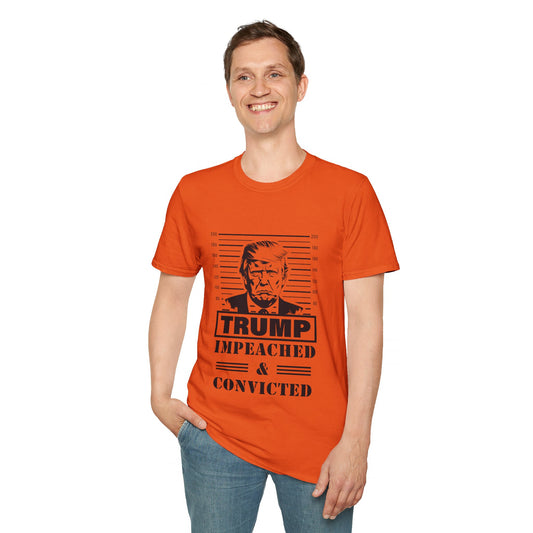 Politcal T-shirt, Donald Trump Shirt, Trump Mugshot Tee, Trump Legend Shirt, Trump's Mug Shot, Unisex Softstyle T-Shirt