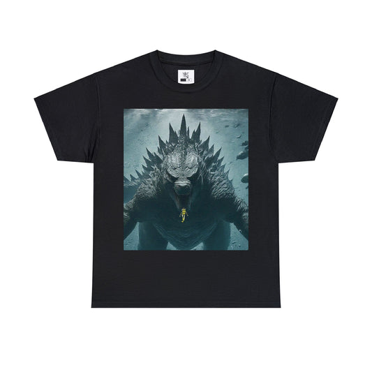 Godzilla deep sea close encounter: Unisex Heavy Cotton Tee