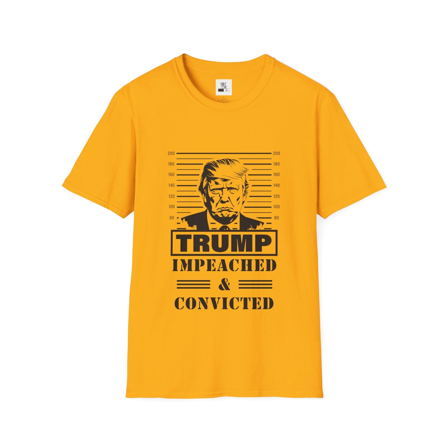 Politcal T-shirt, Donald Trump Shirt, Trump Mugshot Tee, Trump Legend Shirt, Trump's Mug Shot, Unisex Softstyle T-Shirt