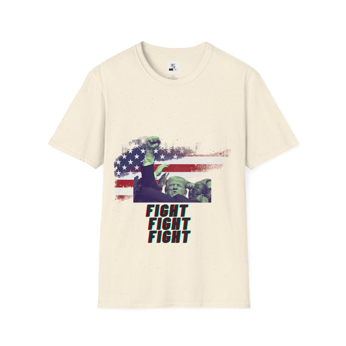 Defiant Leader "FIGHT!" Tee | Patriotic Survivor 2024 Campaign Shirt | Conservative Hero Resilience Apparel