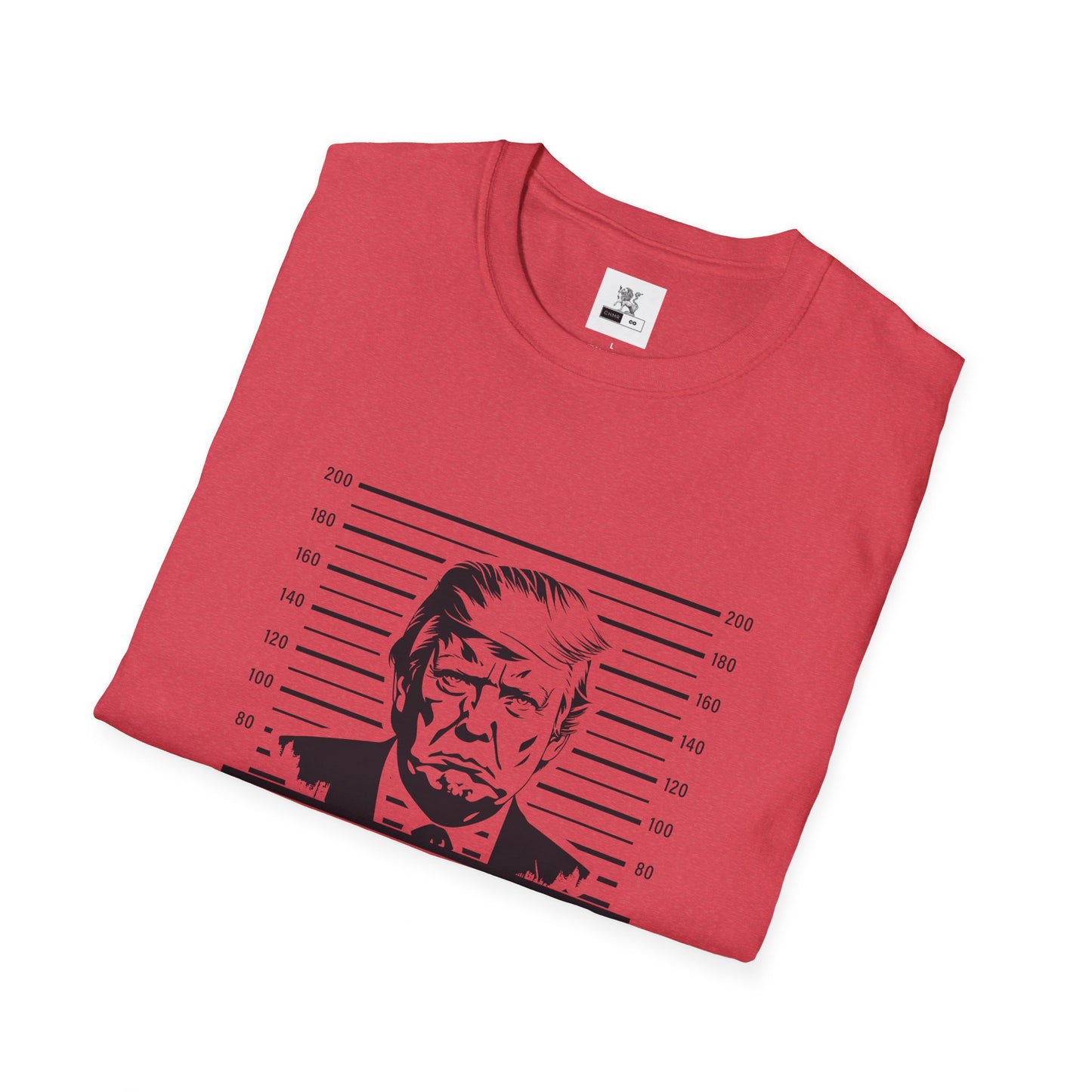 Politcal T-shirt, Donald Trump Shirt, Trump Mugshot Tee, Trump Legend Shirt, Trump's Mug Shot, Unisex Softstyle T-Shirt