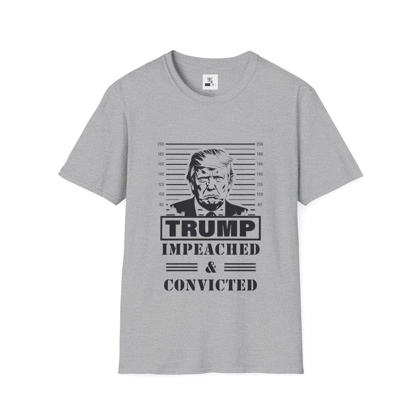 Politcal T-shirt, Donald Trump Shirt, Trump Mugshot Tee, Trump Legend Shirt, Trump's Mug Shot, Unisex Softstyle T-Shirt