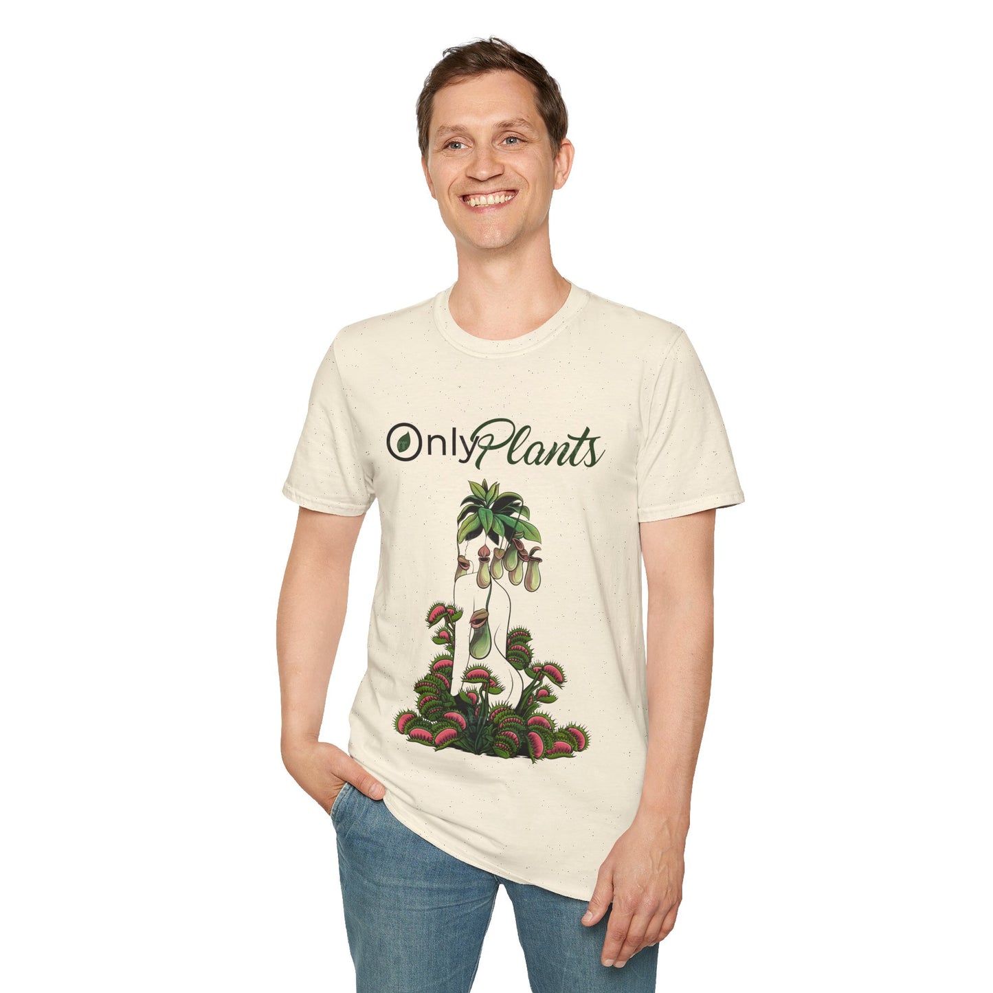 OnlyPlants Lightweight T-Shirt - A Must-Have for Every Plant Lover & Nepenthes Fanatic, Carnivorous Tee | Soft Breathable Cotton