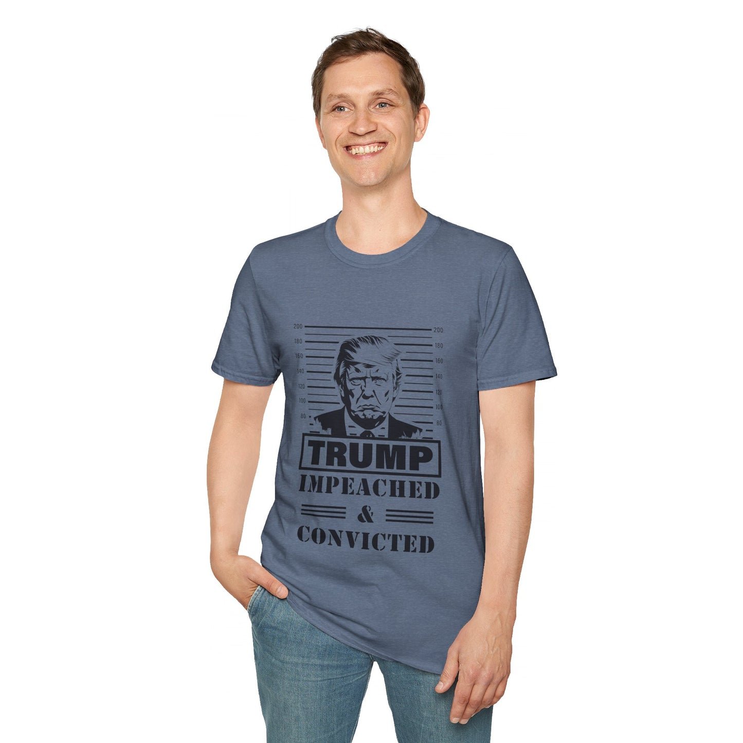 Politcal T-shirt, Donald Trump Shirt, Trump Mugshot Tee, Trump Legend Shirt, Trump's Mug Shot, Unisex Softstyle T-Shirt