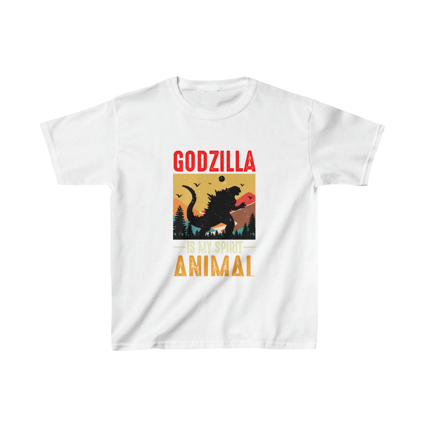 Kids Godzilla is My Spirit Animal custom Tee, Godzilla fans, Scifi fans, Godzilla t-shirt,Spirit animal t-shirt,Japanese t-shirt,Monster