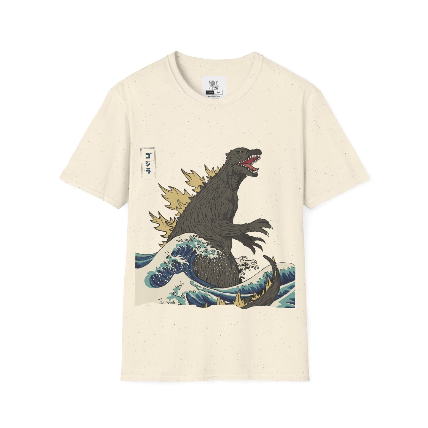 Vintage Japanese Godzilla Great Wave T-Shirt, Godzilla and the Wave Youth Shirt, Godzilla King of the Monsters Adult Youth Kids Shirt