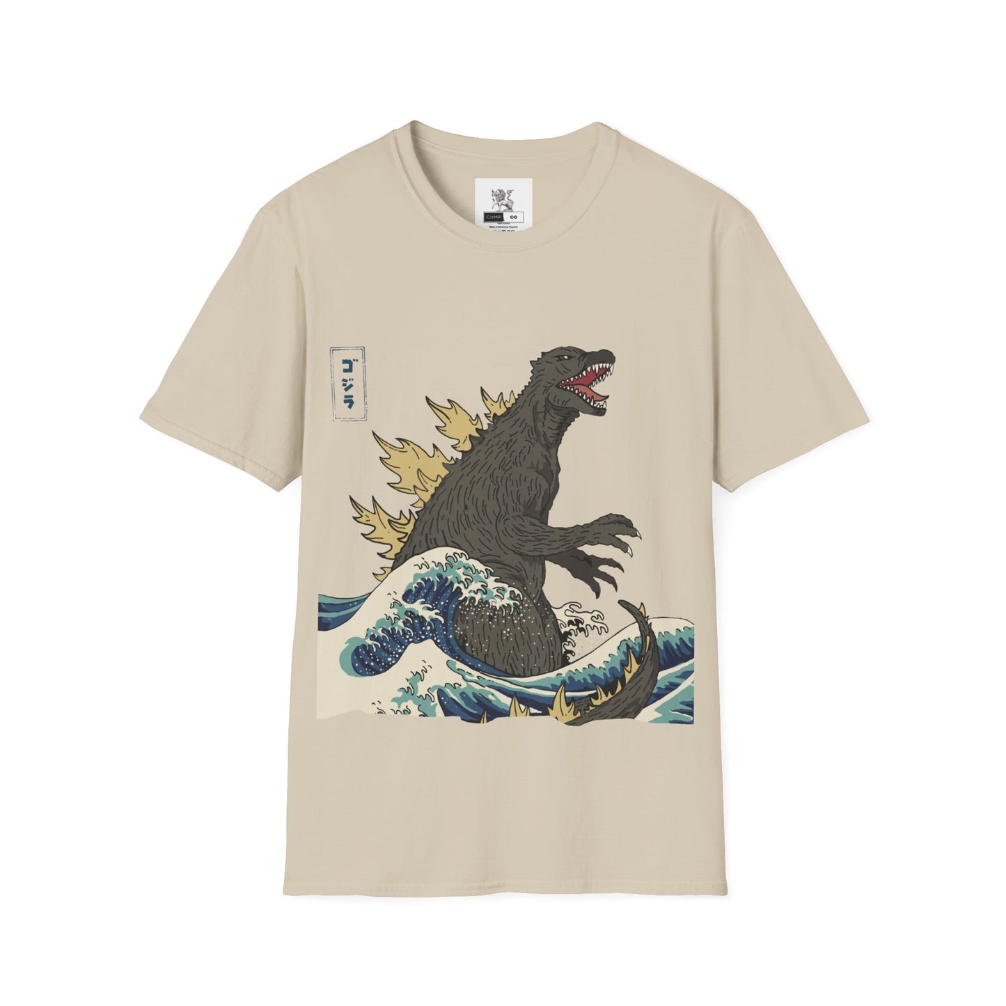 Vintage Japanese Godzilla Great Wave T-Shirt, Godzilla and the Wave Youth Shirt, Godzilla King of the Monsters Adult Youth Kids Shirt