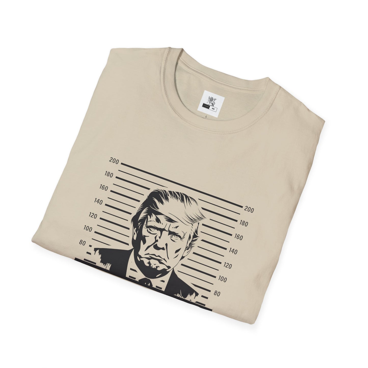 Politcal T-shirt, Donald Trump Shirt, Trump Mugshot Tee, Trump Legend Shirt, Trump's Mug Shot, Unisex Softstyle T-Shirt