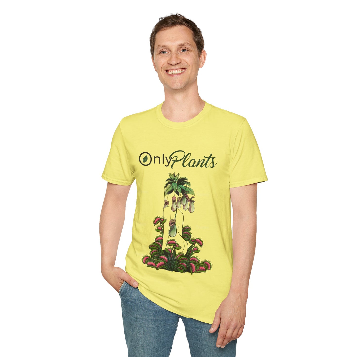 OnlyPlants Lightweight T-Shirt - A Must-Have for Every Plant Lover & Nepenthes Fanatic, Carnivorous Tee | Soft Breathable Cotton