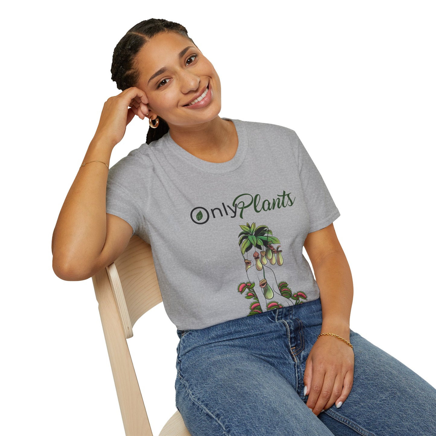 OnlyPlants Lightweight T-Shirt - A Must-Have for Every Plant Lover & Nepenthes Fanatic, Carnivorous Tee | Soft Breathable Cotton