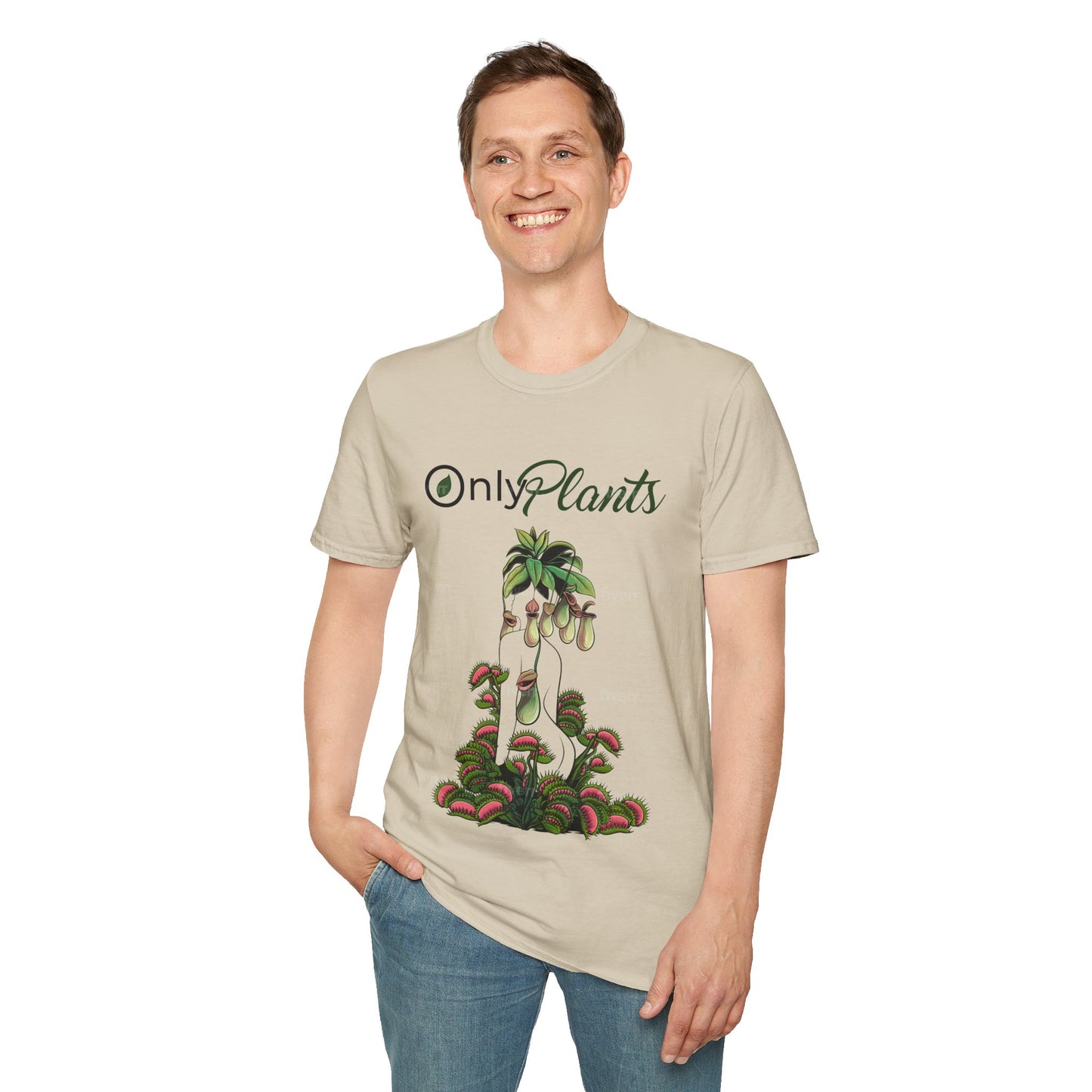 OnlyPlants Lightweight T-Shirt - A Must-Have for Every Plant Lover & Nepenthes Fanatic, Carnivorous Tee | Soft Breathable Cotton