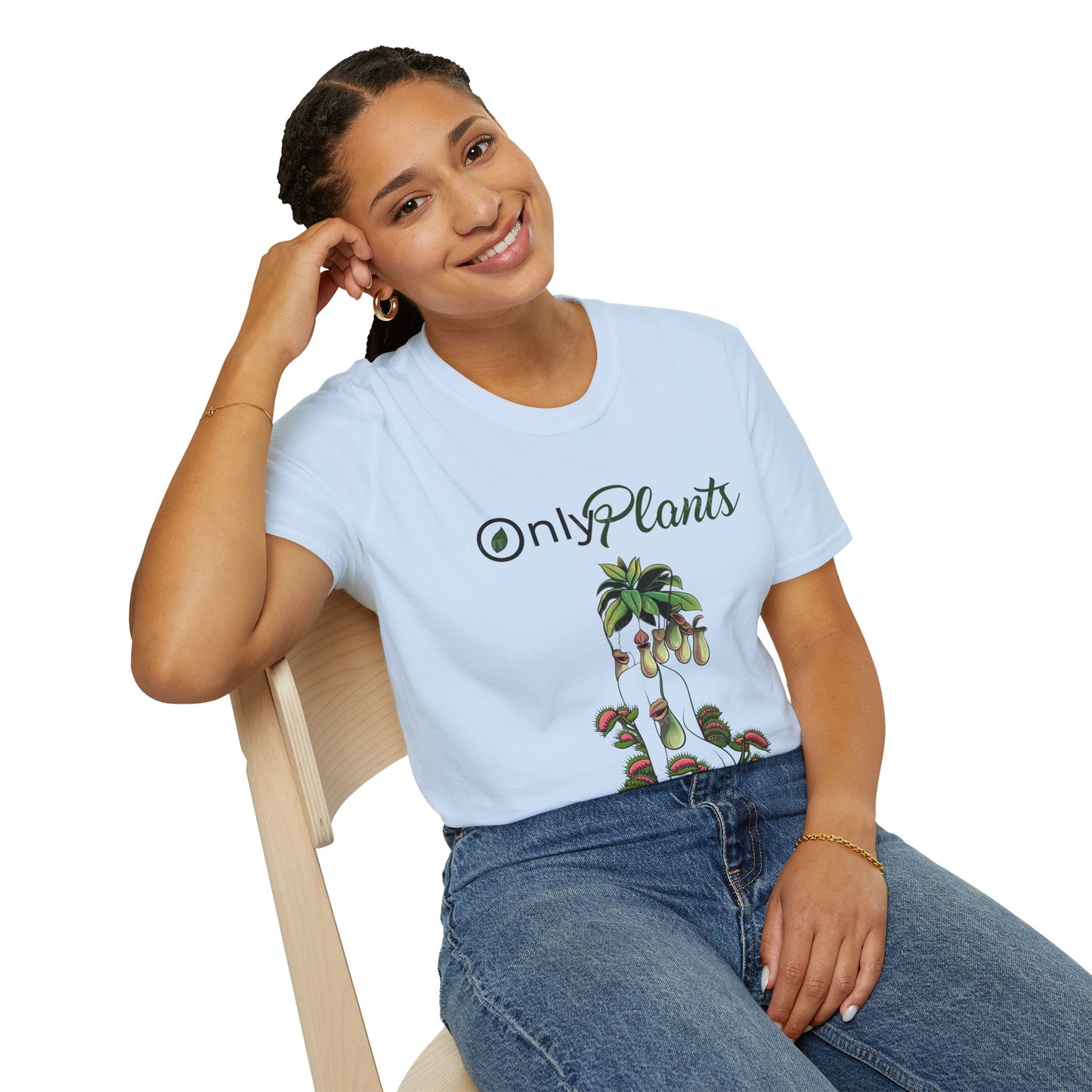 OnlyPlants Lightweight T-Shirt - A Must-Have for Every Plant Lover & Nepenthes Fanatic, Carnivorous Tee | Soft Breathable Cotton