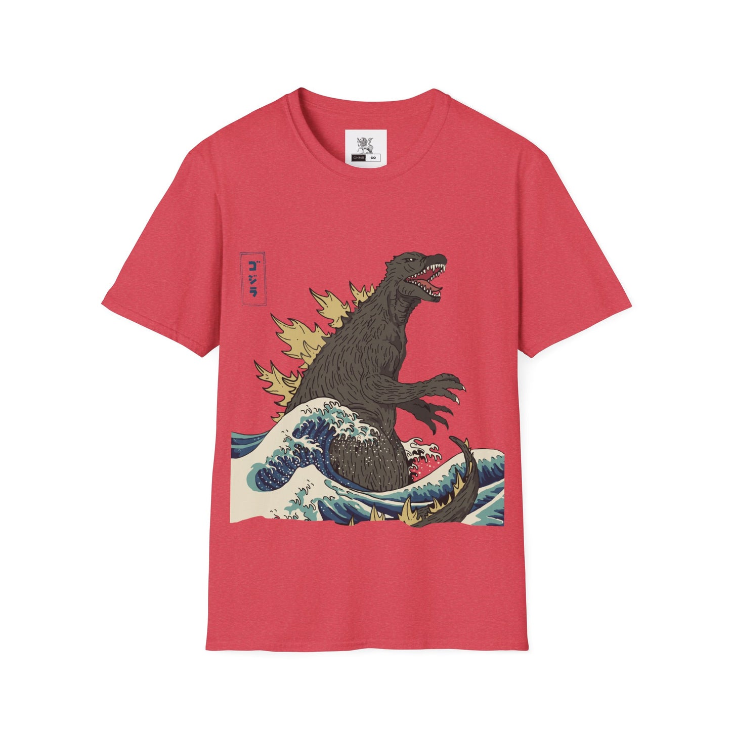 Vintage Japanese Godzilla Great Wave T-Shirt, Godzilla and the Wave Youth Shirt, Godzilla King of the Monsters Adult Youth Kids Shirt